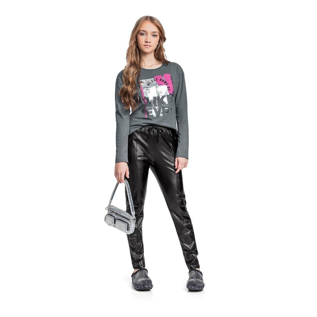 Blusa Manga Longa Juvenil em Meia Malha Gloss