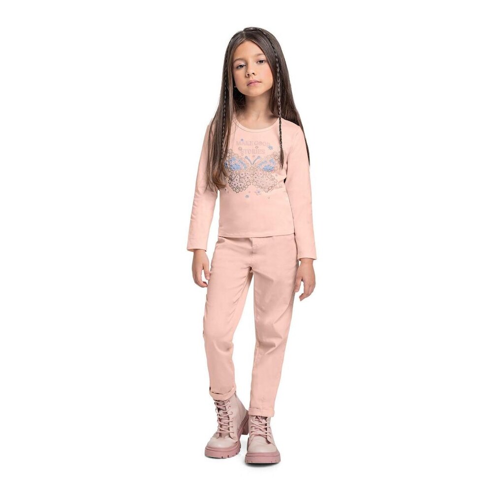 Blusa Manga Longa Menina Quimby