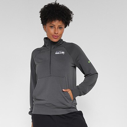 Blusa Manga Longa NFL Seattle Seahawks Nike Dri Fit Feminina - Feminino