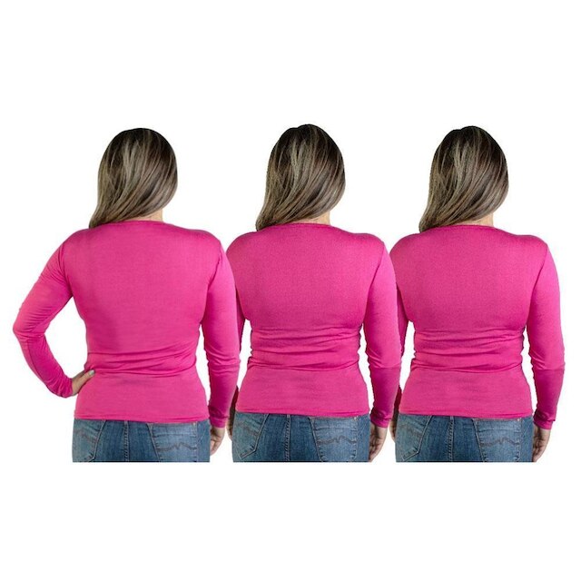Blusa Manga Longa ONG Kit com 3 peças ML02