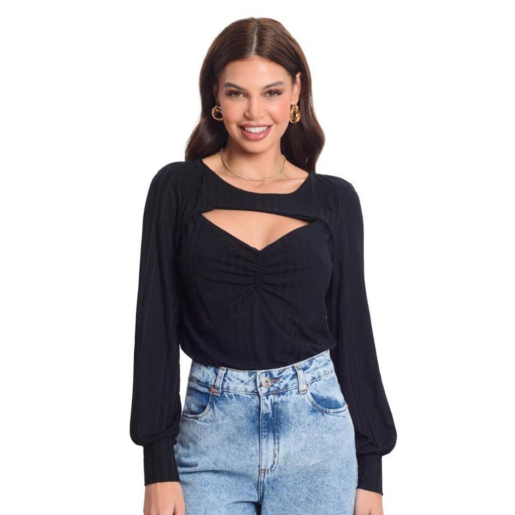 BLUSA MANGA LONGA ROVITEX FEMININO