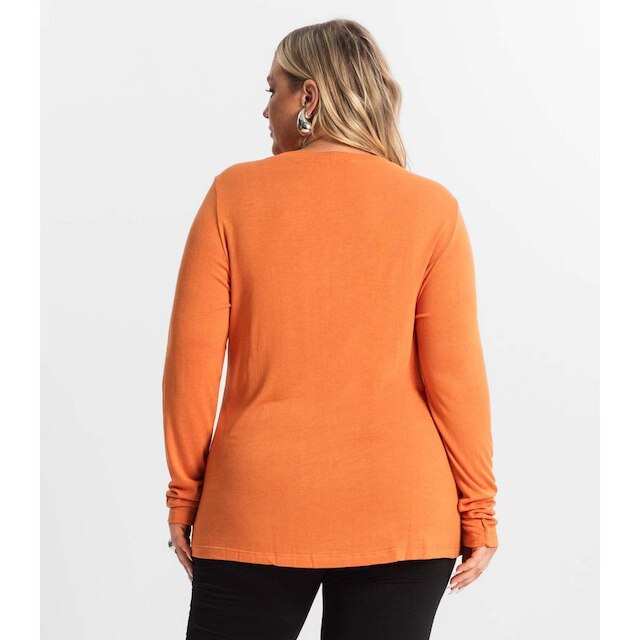 Blusa Manga Longa Visco Tricot Secret Glam