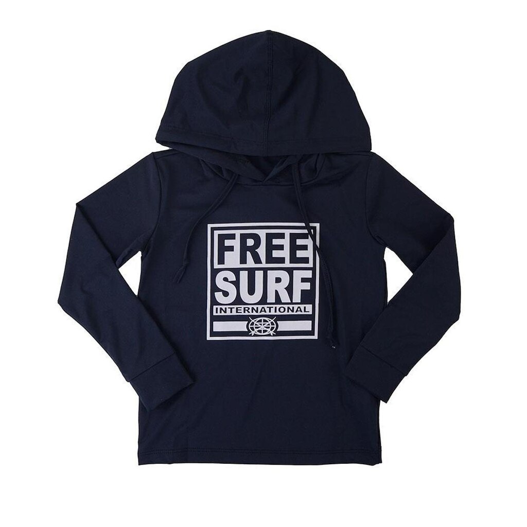 Blusa Masculina Freesurf ML Com Capuz Left Preta - 111303