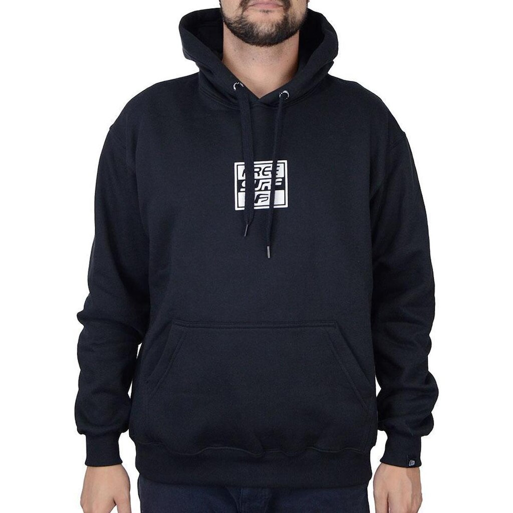 Blusa Masculina Freesurf Moletom Plus Size Preto - 111005265
