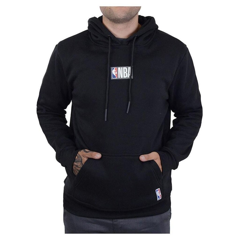 Blusa Masculina NBA Moletom Preta - 1NB53