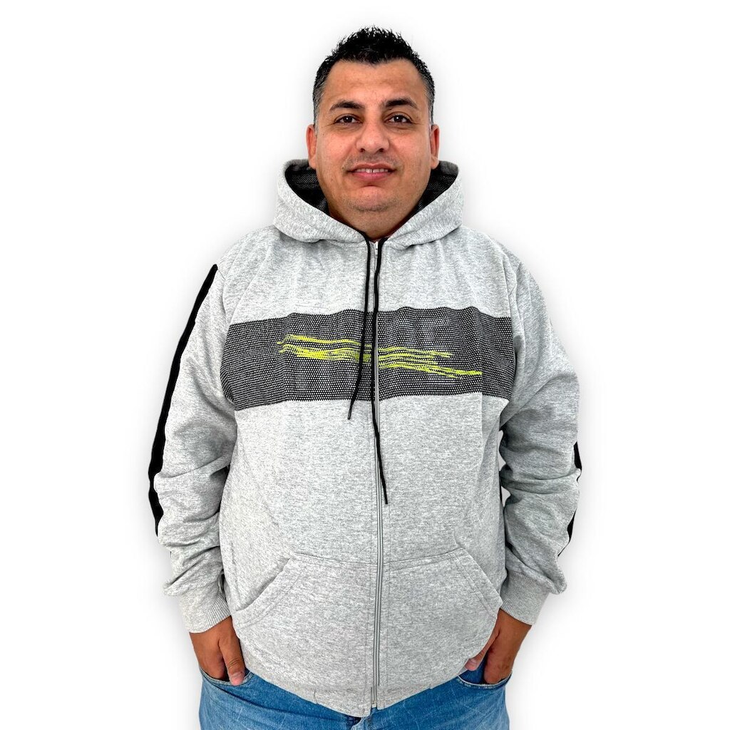 Blusa Masculina Plus Size Overcore De Ziper Com Capuz