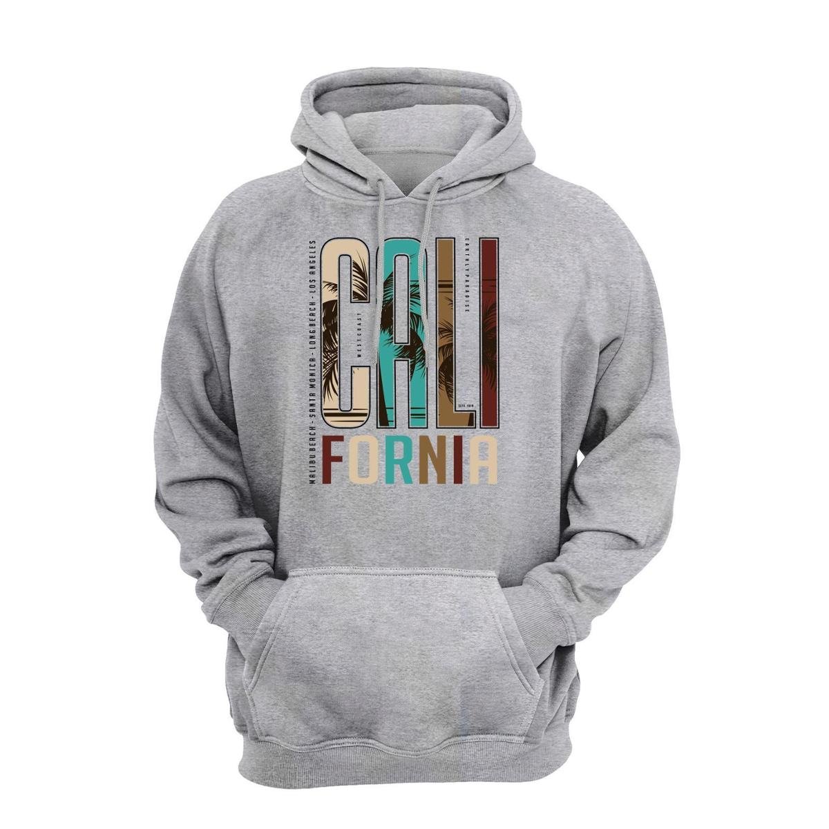 Blusa Masculino Moletom Casaco Estampado California Malibu Menor preço em Blusa Masculino Moletom Casaco Estampado California Malibu