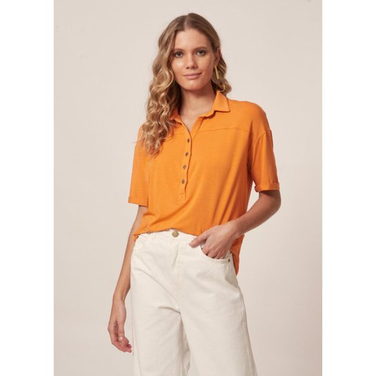 Blusa M/C Gola Pólo Summer - Feminina