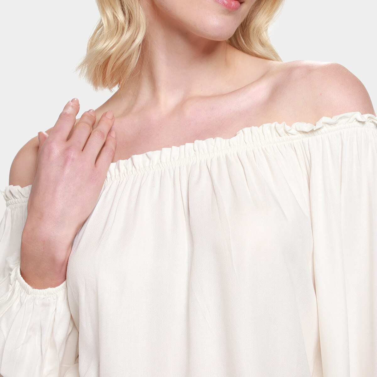 Blusa Mercatto Ciganinha Babados Feminina - 2
