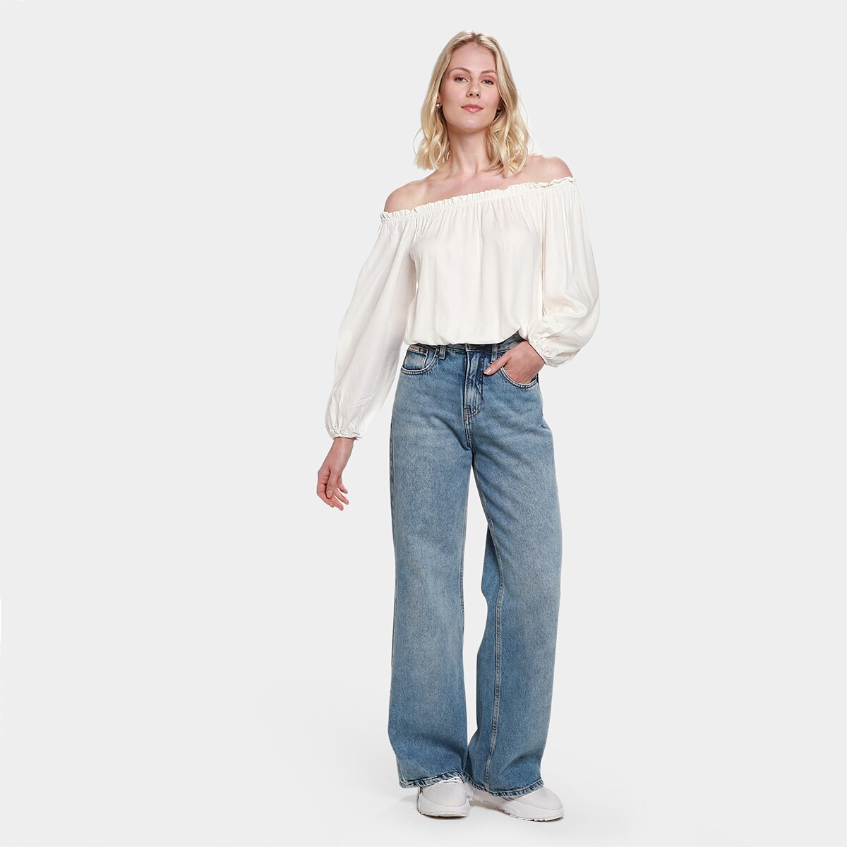Blusa Mercatto Ciganinha Babados Feminina - 3