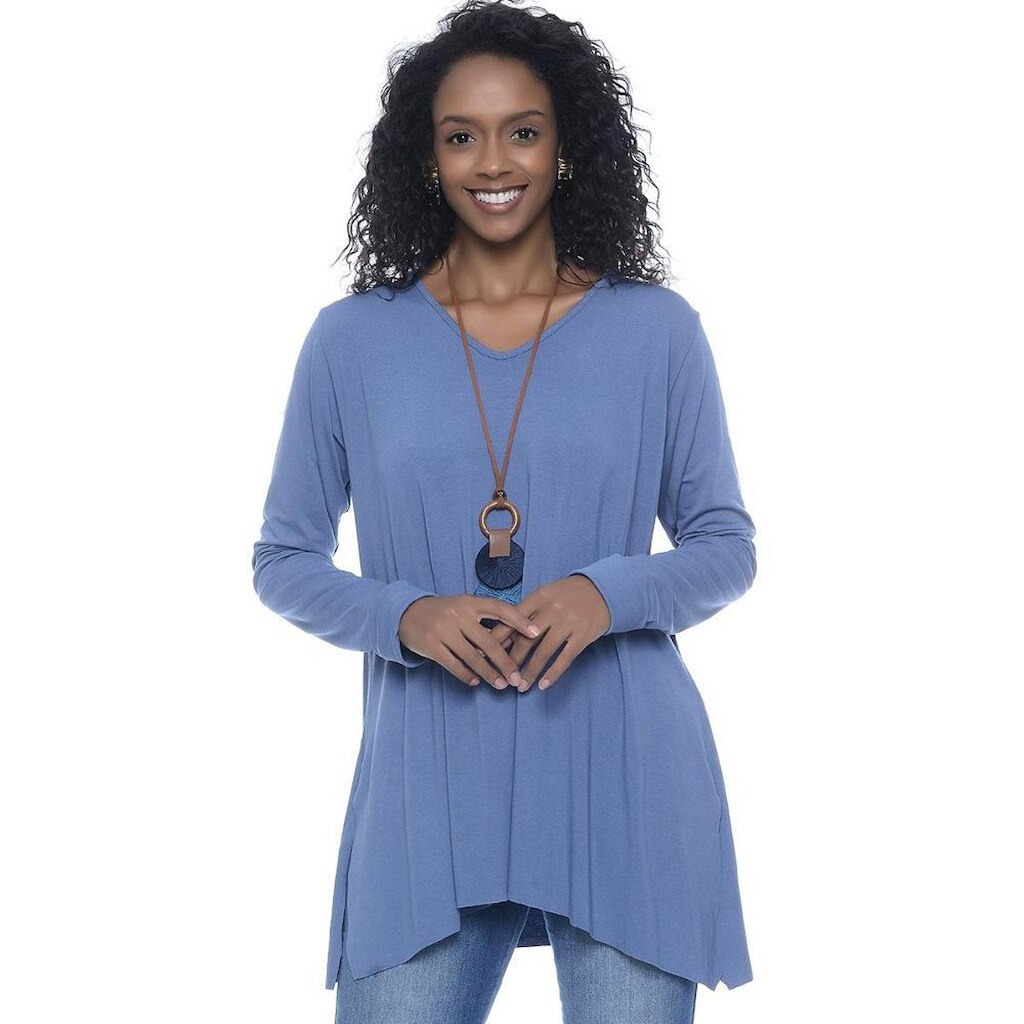 Blusa M/L Assimétrica B’Bonnie Ludy Jeans
