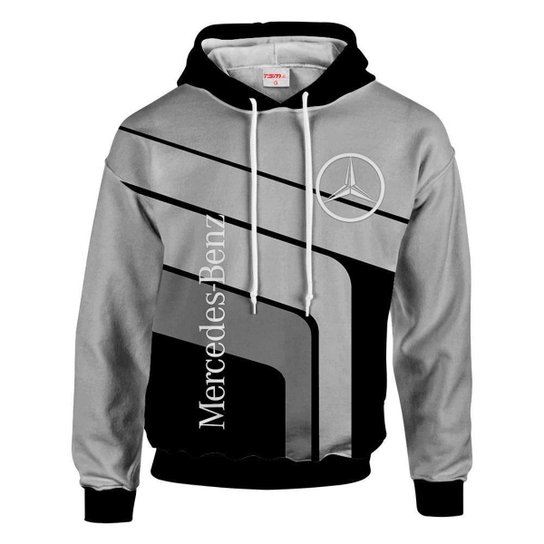 Blusa Moletom 3D Full Print Fechado Caminhão Tsm Unissex Mercedes - - Preto Menor preço em Blusa Moletom 3D Full Print Fechado Caminhão Tsm Unissex Mercedes - - Preto