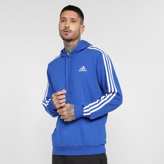 Blusa Moletom Adidas 3 Listras Essentials Classic Masculino