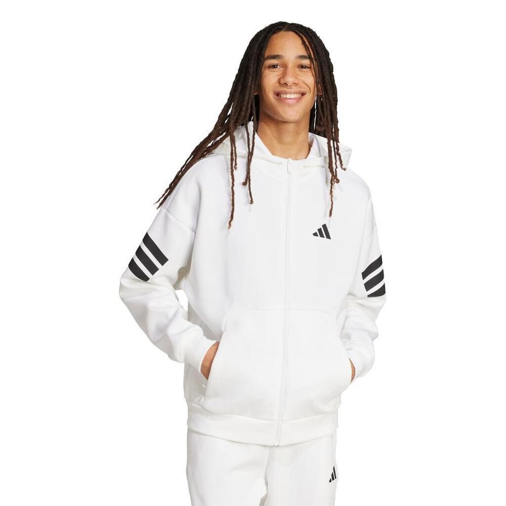 Blusa moletom Adidas com capuz Três Listras Future Icons