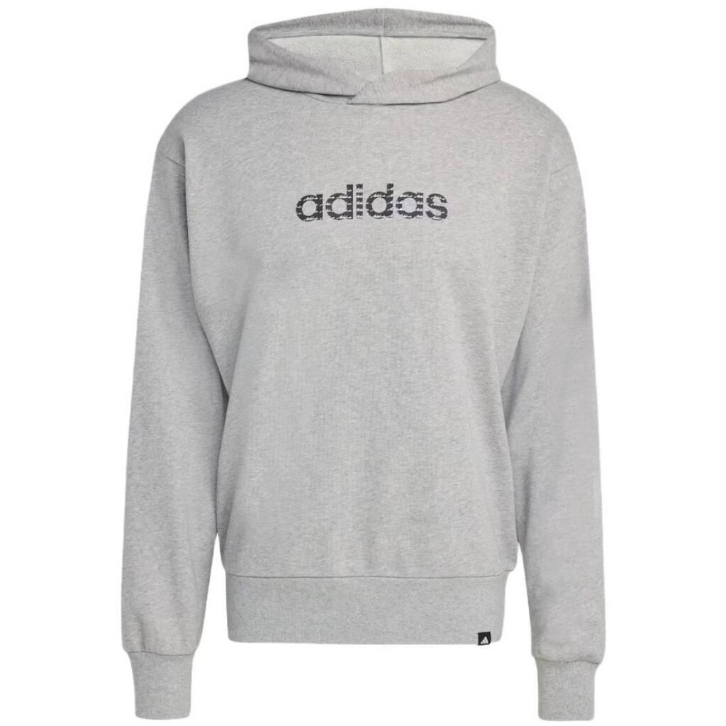 Blusa Moletom Adidas Essentials Big Linear Cinza