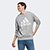 Blusa Moletom Adidas Logo Masculina - Cinza+Preto