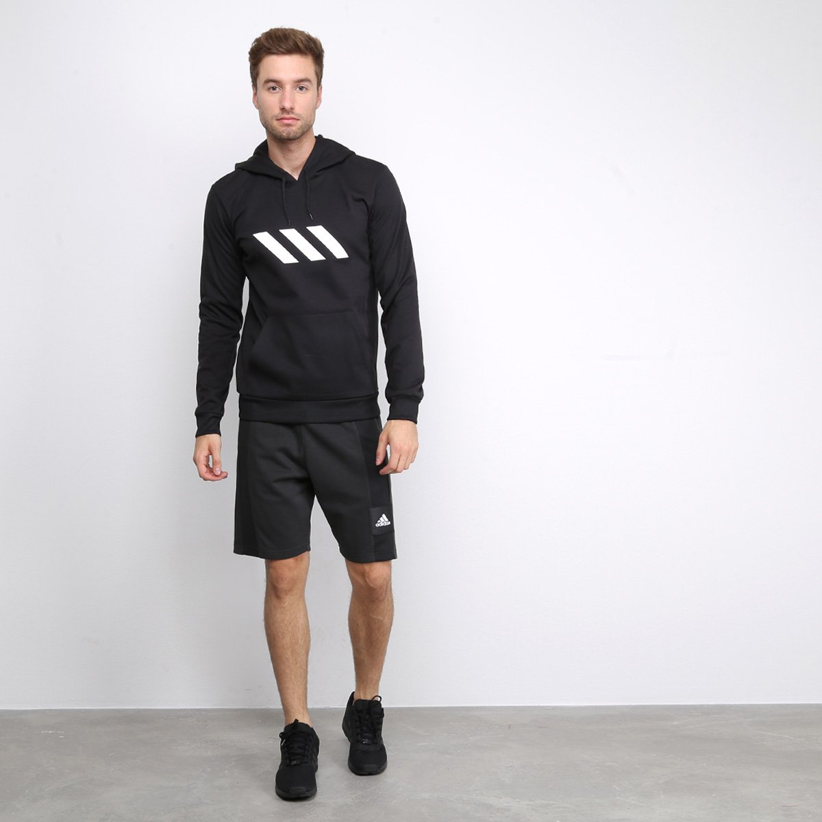 Blusa moletom adidas spt bball masculina Clearance