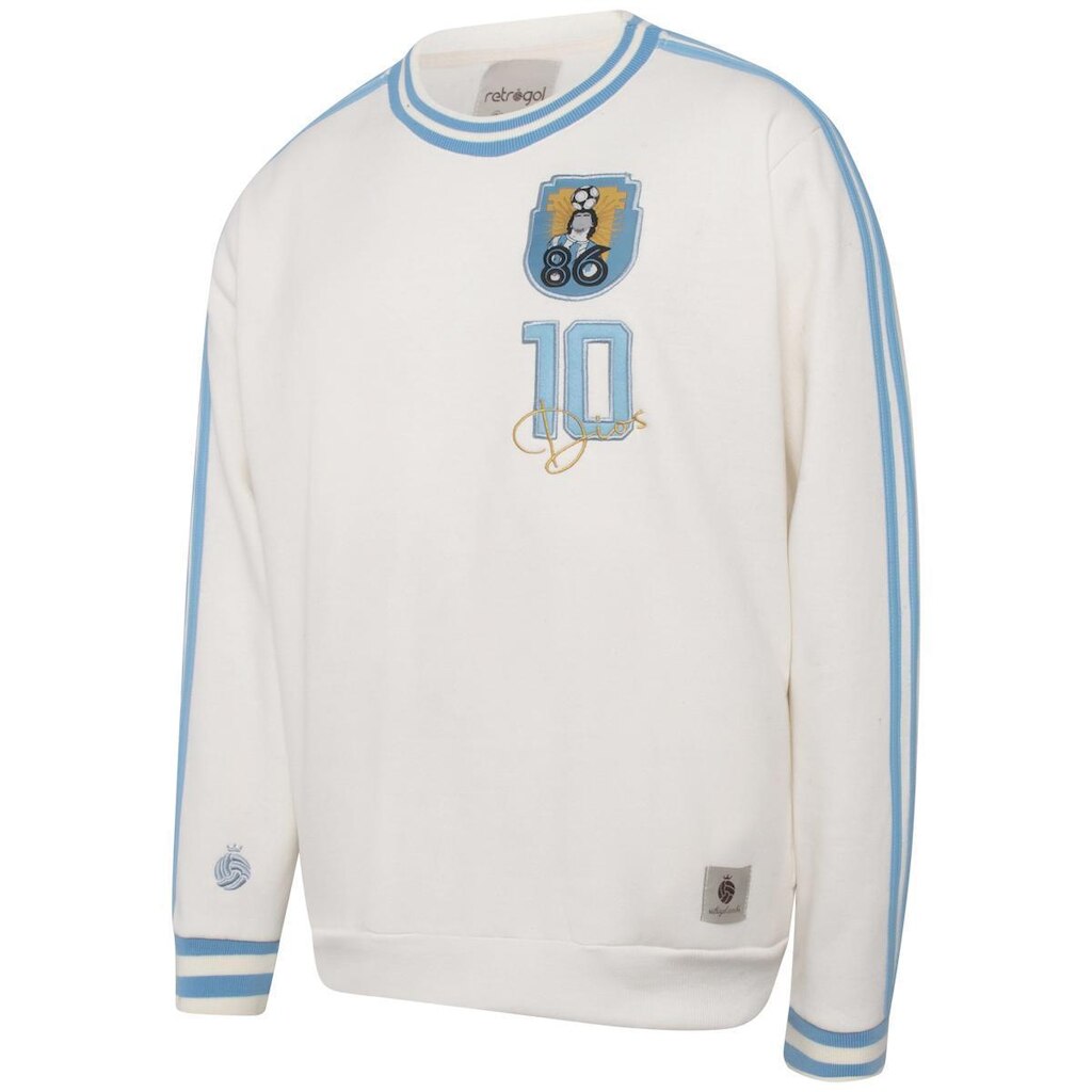 Blusa Moletom Argentina Retrô 10 Dios Masculina