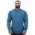 Blusa Moletom Basic MXD Conceito Sem Capuz e Bolso Sem Estampa - Azul