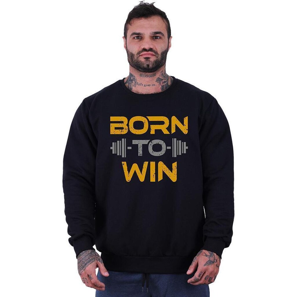 Blusa Moletom Basic MXD Conceito Sem Capuz Moda Fitness Musculação