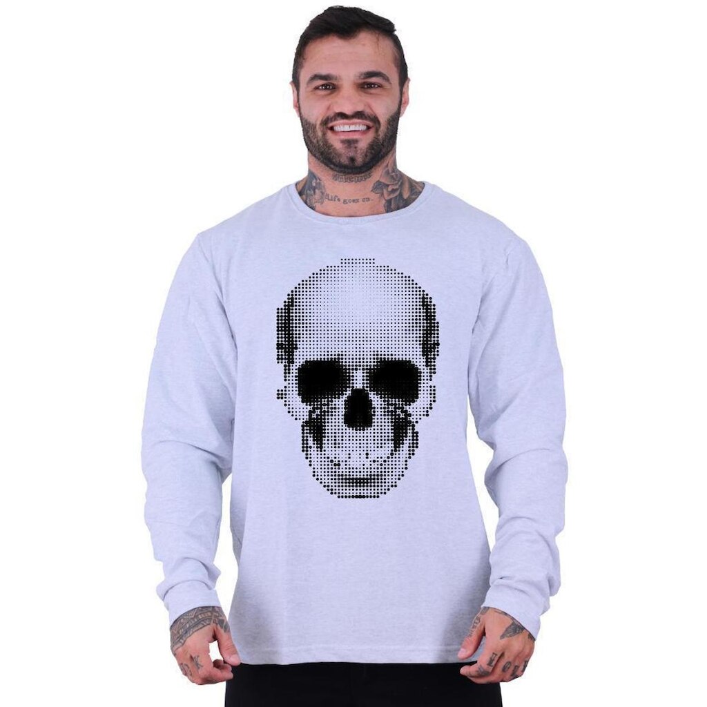 Blusa Moletom Basic MXD Conceito Sem Touca Moda Fitness Academia