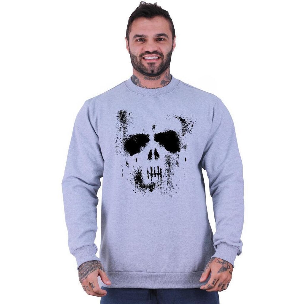 Blusa Moletom Basic MXD Conceito Sem Touca Moda Fitness De Treino