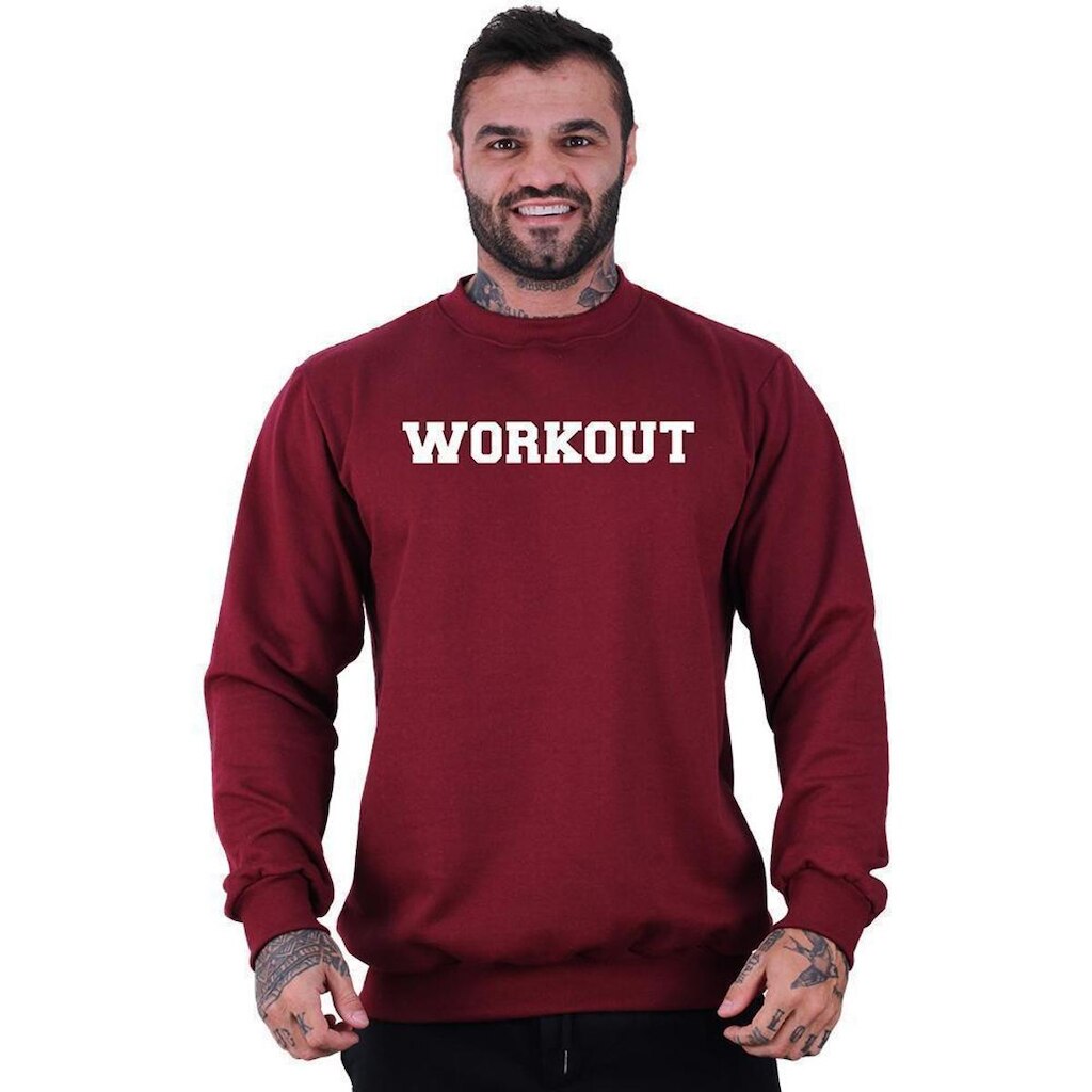 Blusa Moletom Basic MXD Conceito Sem Touca Treino De Academia Moda Fitness