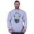 Blusa Moletom Basic MXD Conceito Sem Touca Treino De Inverno Fitness - Cinza+Verde