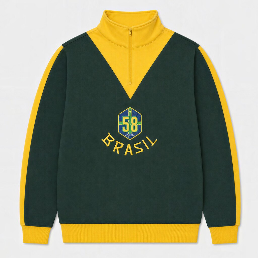 Blusa Moletom Brasil Retrô 1958 Masculino