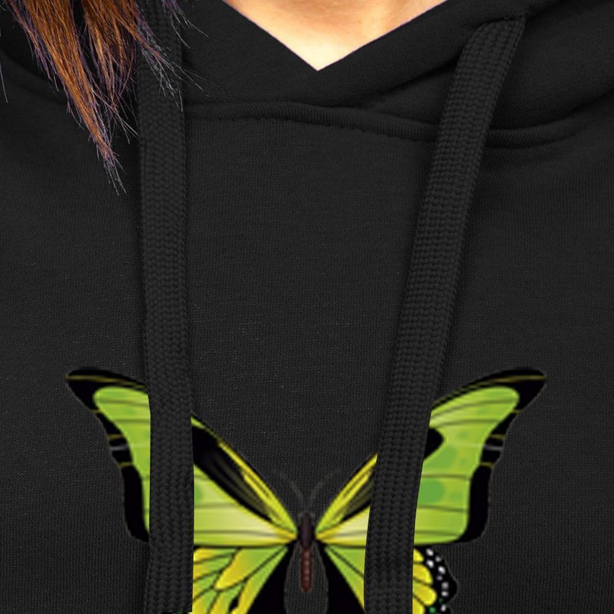 butterfly back moletom com capuz