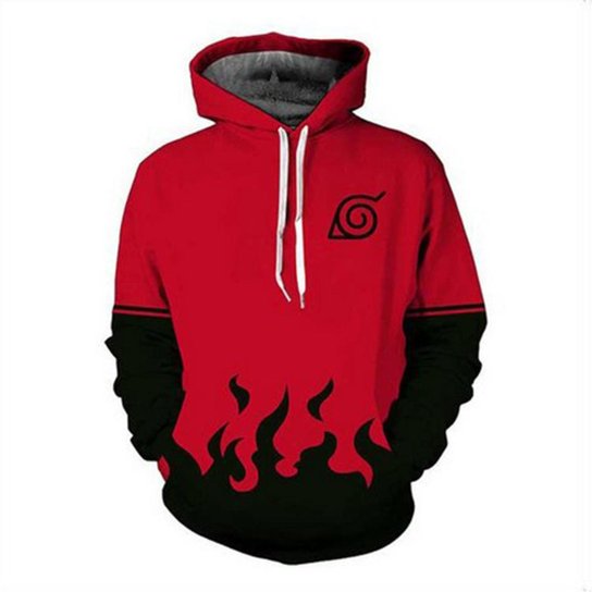 Blusa Moletom Canguru Masculino Full 3d Naruto R 023 - Vermelho Menor preço em Blusa Moletom Canguru Masculino Full 3d Naruto R 023 - Vermelho