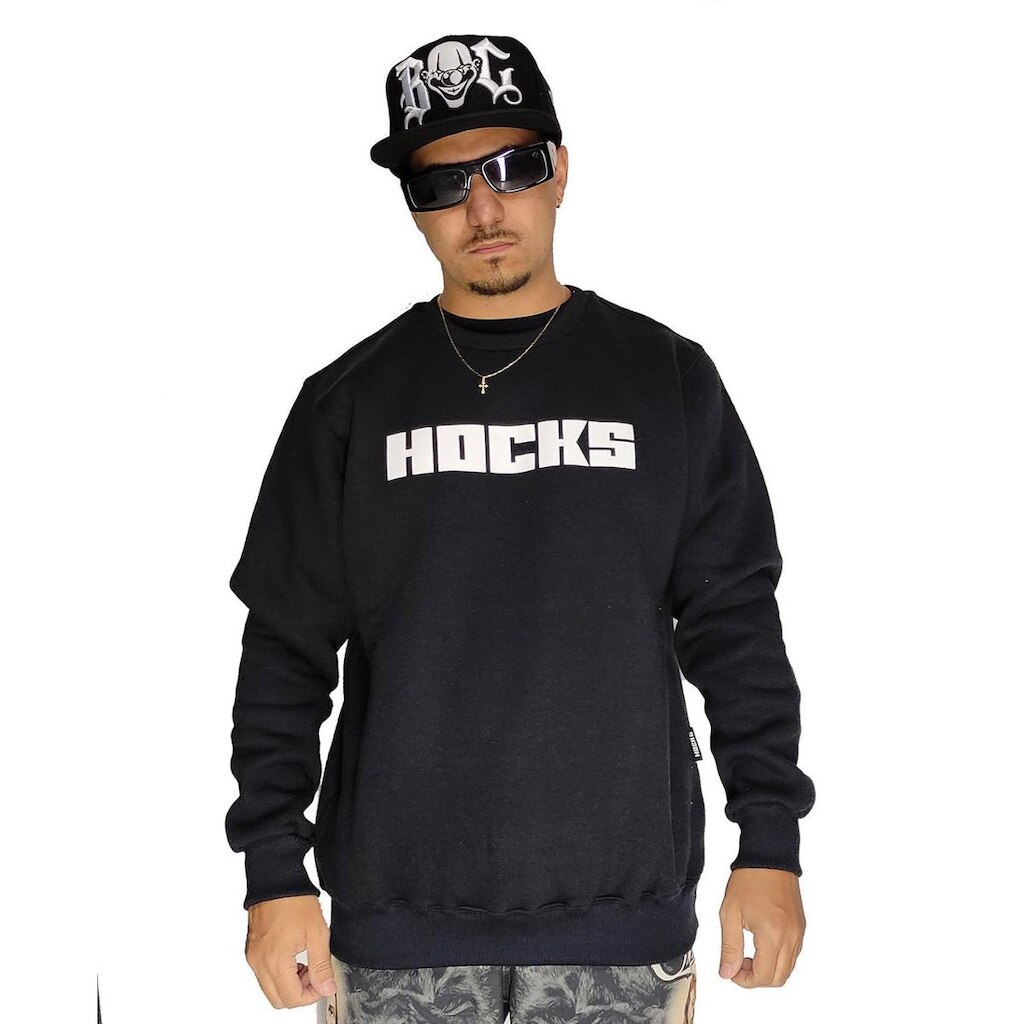 Blusa Moletom Careca Hocks Logo Letter H23534