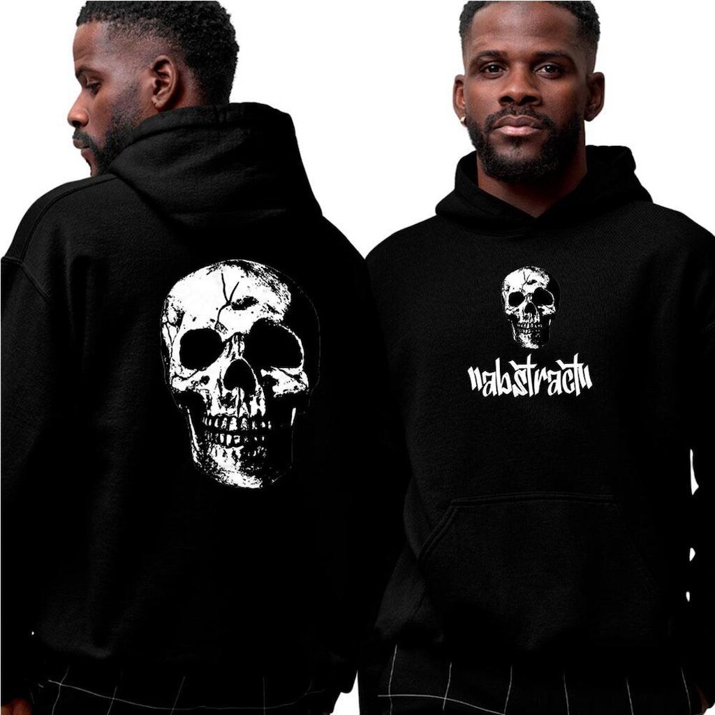 Blusa Moletom Com Capuz‎ Death Skull abstract Style Darke