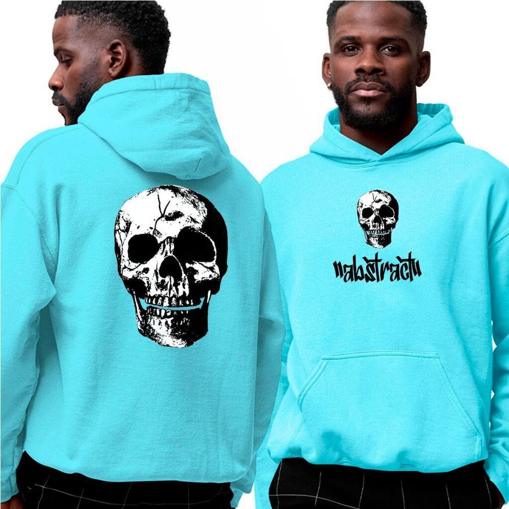 Blusa Moletom Com Capuz‎ Death Skull abstract Style Darke