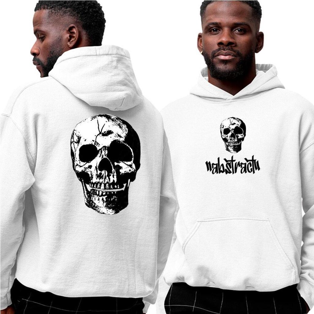 Blusa Moletom Com Capuz‎ Death Skull abstract Style Darke