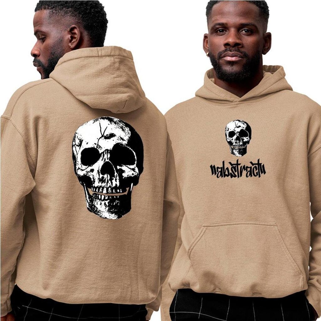 Blusa Moletom Com Capuz‎ Death Skull abstract Style Darke