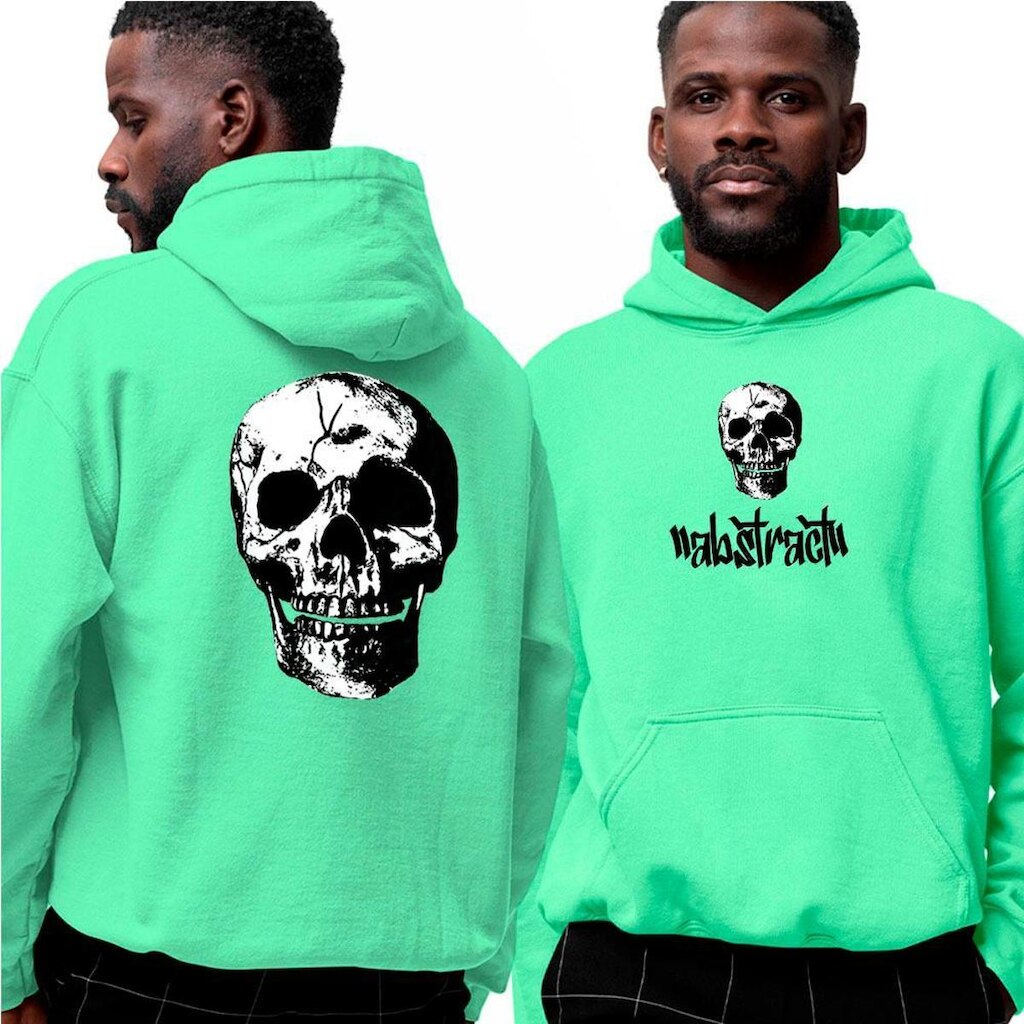 Blusa Moletom Com Capuz‎ Death Skull abstract Style Darke