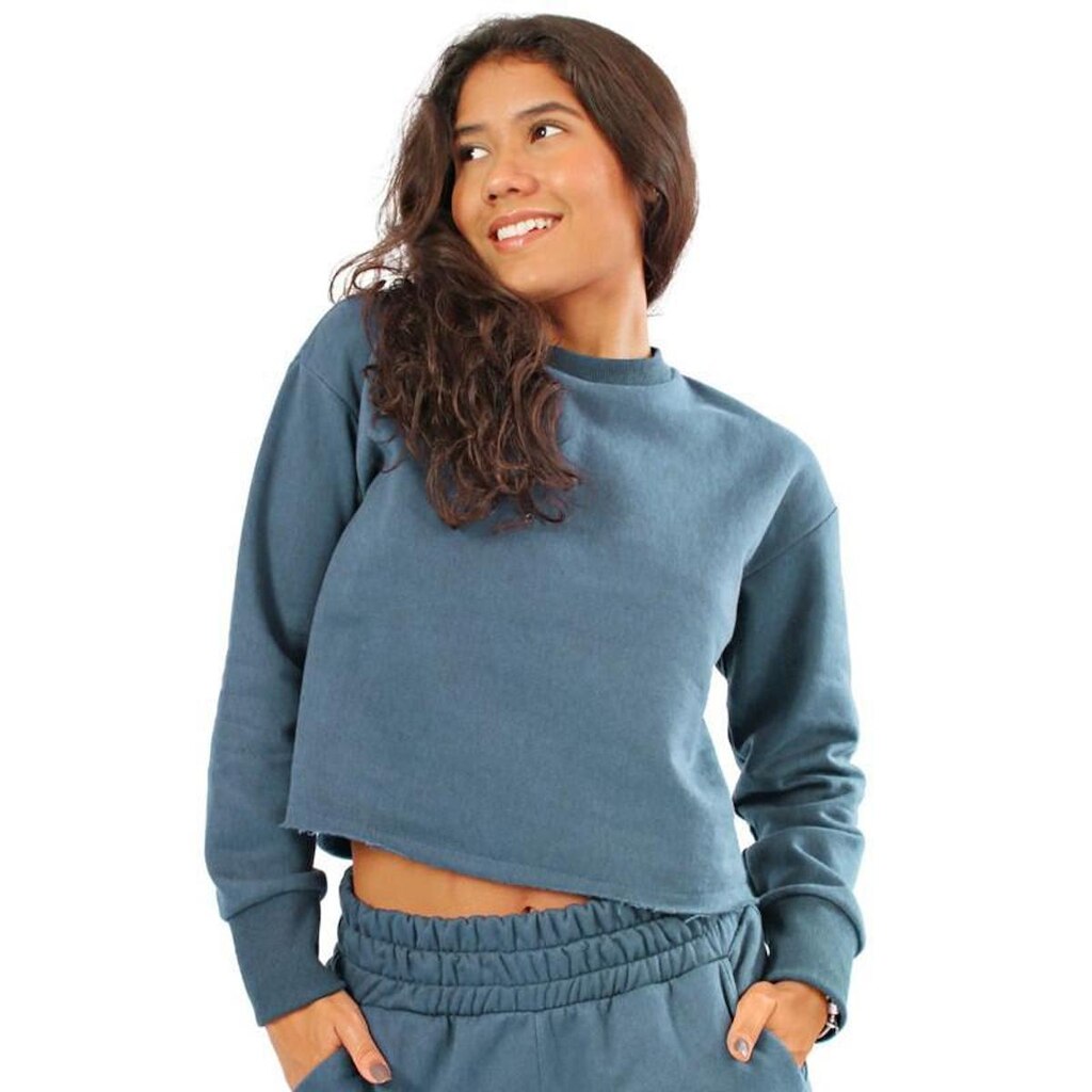 Blusa Moletom Cropped Feminino