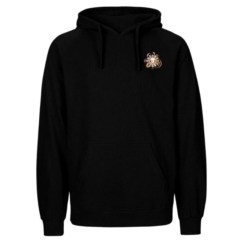 Blusa Moletom Estampada Abrigo De Frio Com Capuz E Bolsos