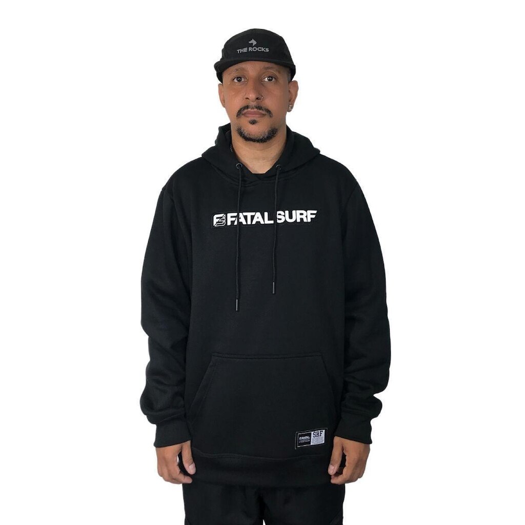 Blusa Moletom Fatal Flanelada Com Capuz Canguru Masculina
