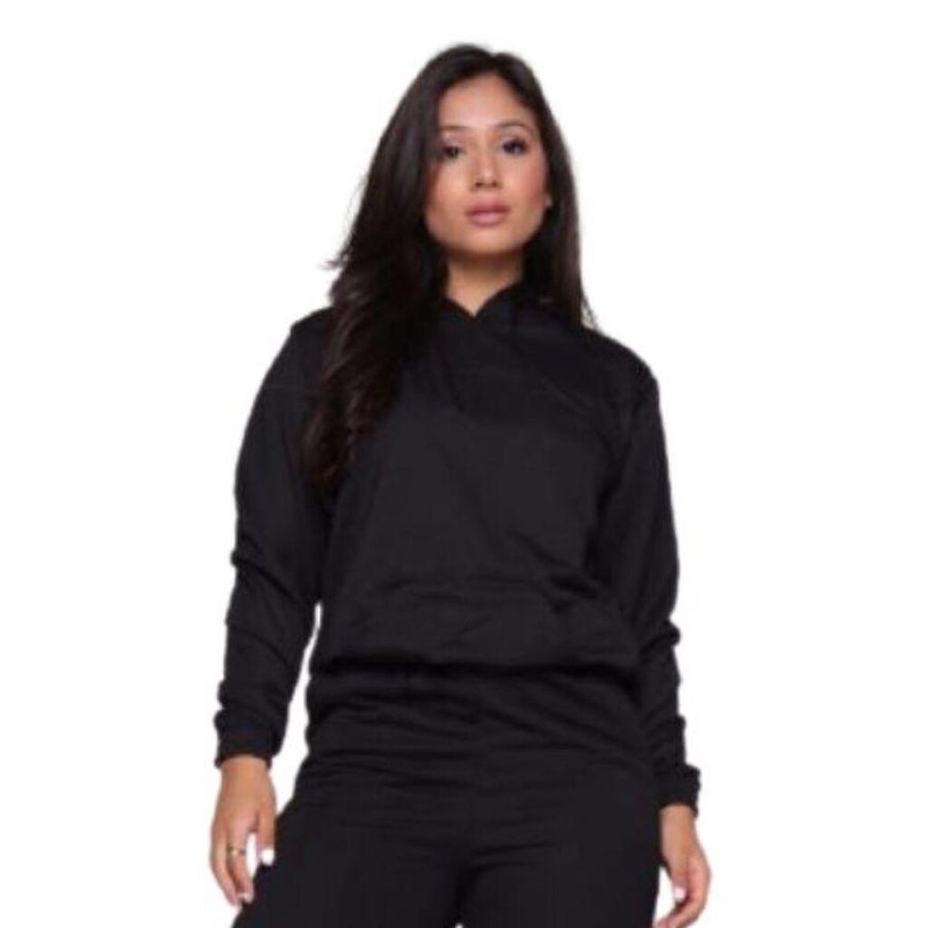 Blusa Moletom Fechado Canguru Feminino