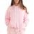 Blusa Moletom Feminino Canguru Capuz - Rosa