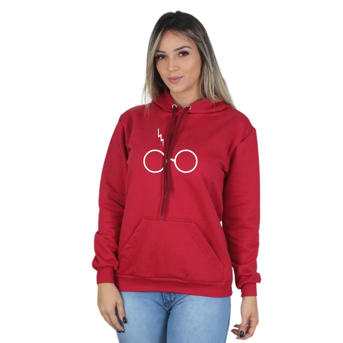 red harry potter moletom com capuz