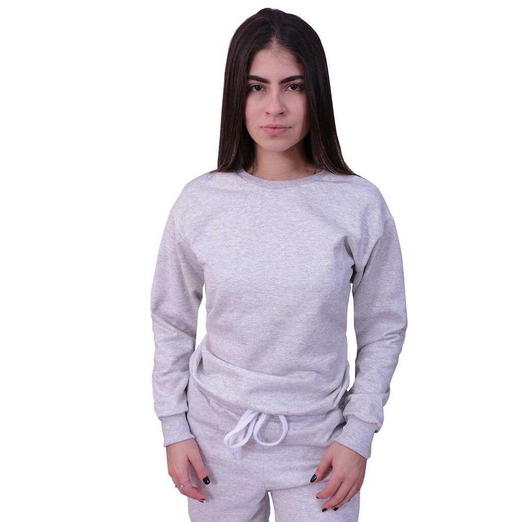 Blusa Moletom Infantil Lisa Fechada Cinza