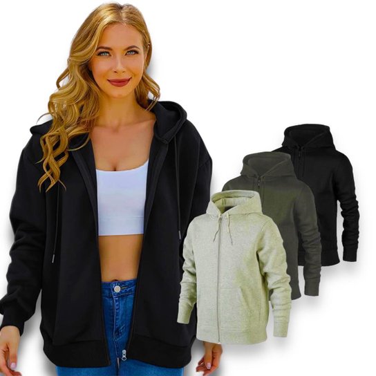 Blusa Moletom Jaqueta ABERTO ZÍPER Feminina Flanelado Frio Blusão Corrida Academia Yoga 855 - Cinza Menor preço em Blusa Moletom Jaqueta ABERTO ZÍPER Feminina Flanelado Frio Blusão Corrida Academia Yoga 855 - Cinza