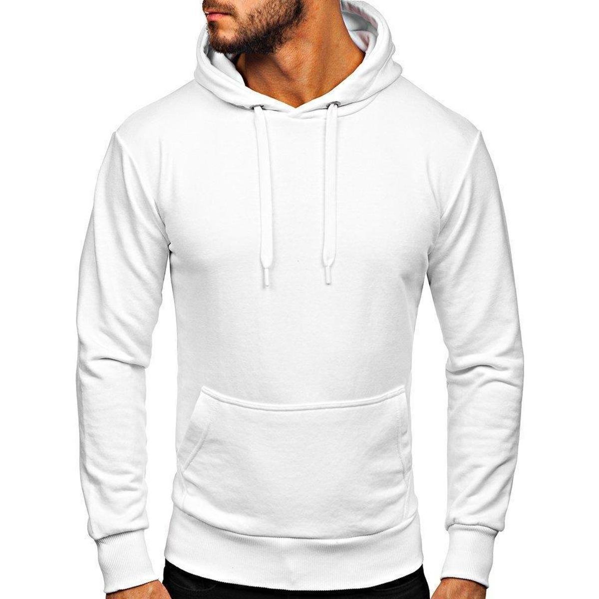 basic plain moletom com capuzs