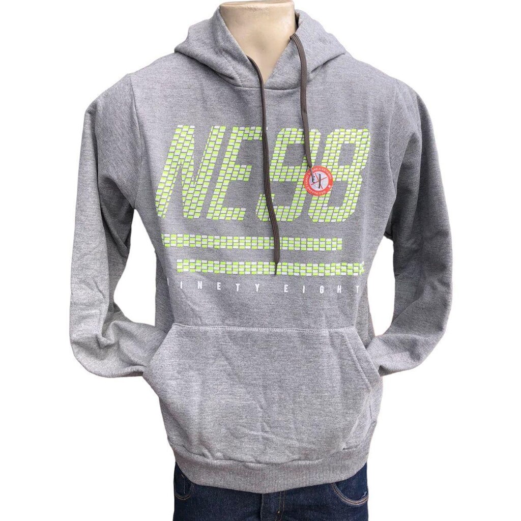 Blusa Moletom Masculina Fechada Com Capuz Ninety Eight