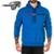 Blusa Moletom Masculina Flanelada com Bolso e Capuz PTX23 + Óculos do P ao G1 - Azul Royal