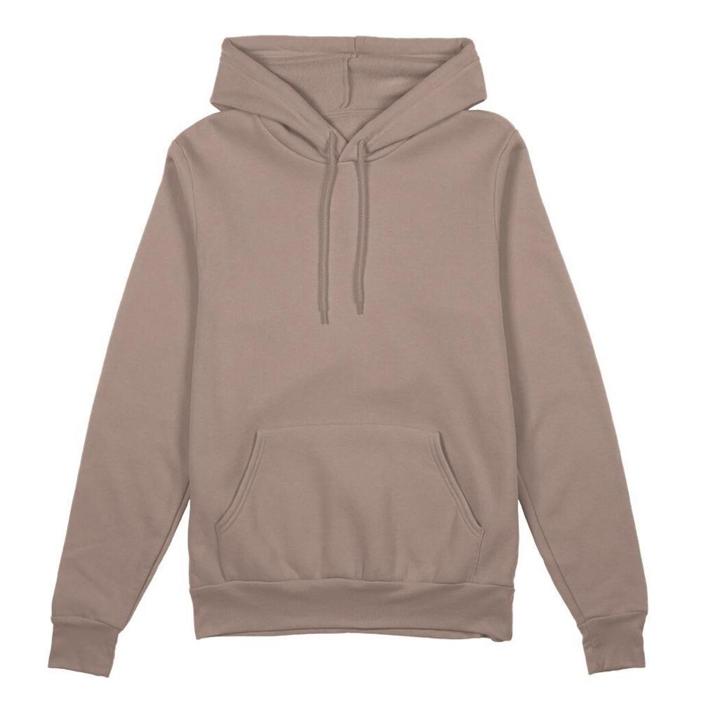 Blusa Moletom Masculina Liso Algodão Com Capuz Bolso