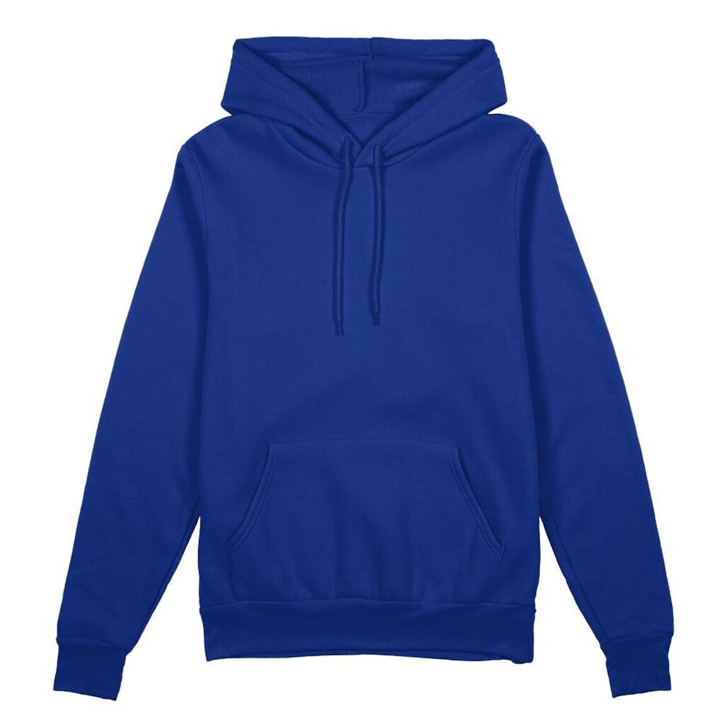 Blusa Moletom Masculina Liso Algodão Com Capuz Bolso